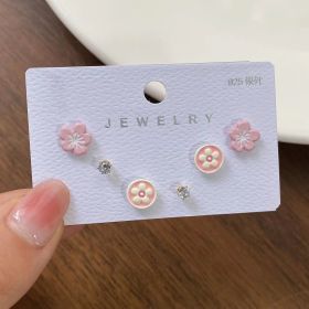 New S925 Silver Needle Women's Suit Earrings Simple Personality (Color: DY02)