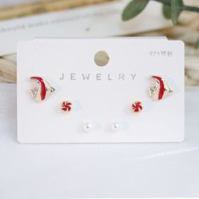 New S925 Silver Needle Women's Suit Earrings Simple Personality (Color: DY31)